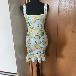 Summer lemon Missguided dress